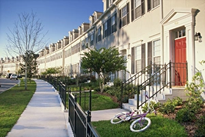 Disney Prints: Terraced houses and small front gardens
