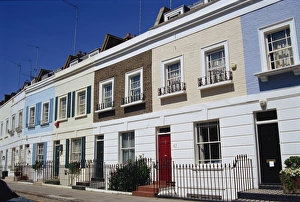 Chelsea Prints: Terraced housing on Smith Terrace, Chelsea, London SW3, England, United Kingdom, Europe