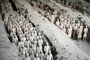 Soldier Prints: Terracotta Army, funerary sculptures buried with Emperor Qin Shi Huang in 210-209 BC