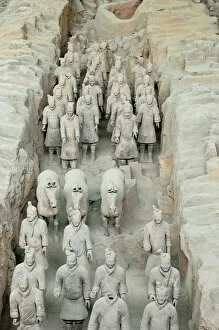 Images Dated 21st January 2008: Terracotta Army, guarded the first Emperor of China, Qin Shi Huangdis tomb