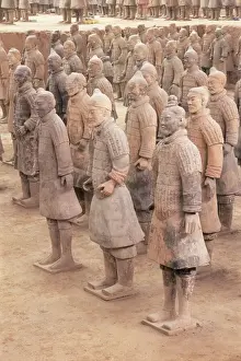 Xian Prints: Terracotta figures from the 2000 year old Army of Terracotta Warriors, Xian
