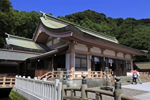 Shinto Prints: Terukuni Shrine, Kagoshima City, Kyushu Island, Japan, Asia