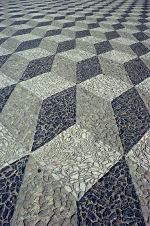Geometric Design Prints: Tessallated pavement design from basalt