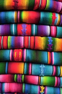 Bright Prints: Textiles at Chichicastenango market, Guatemala, Central America