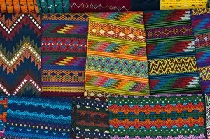 Images Dated 30th March 2009: Textiles, Santiago Atitlan, Lake Atitlan, Guatemala, Central America