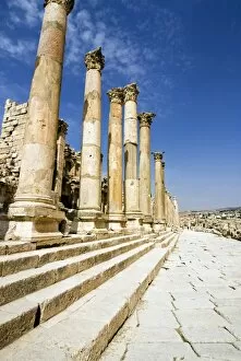Images Dated 14th October 2007: Tha Cathedral, Jerash (Gerasa) a Roman Decapolis city, Jordan, Middle East