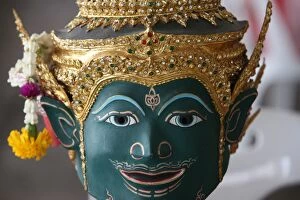 Thai folkloric mask, Bangkok, Thailand, Southeast Asia, Asia