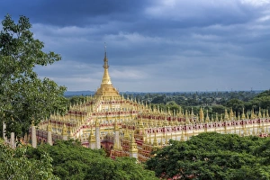 Thanboddhay (Thambuddhei) Paya Buddhist temple, Monywa, Sagaing, Myanmar (Burma)