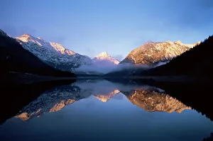 Austria Prints: Thaneller from Plansee at dawn, Tyrol (Tirol), Austria, Europe