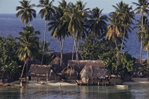 San Blas Prints: Thatched huts