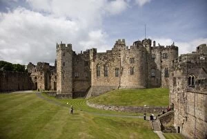 The Keep from the curtain wall, Alnwick Castle, Northumberland, England