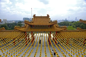 Lamp Prints: Thean Hou Temple, Kuala Lumpur, Malaysia, Southeast Asia, Asia