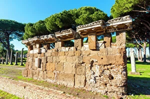 Theater Collection: Theater, Ostia Antica archaeological site, Ostia, Rome province, Latium (Lazio), Italy, Europe