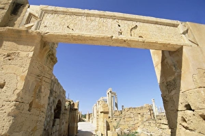 Theatre, archaeological site of Leptis Magna