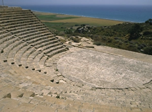 Theatre Prints: The Theatre, Curium (Kourion) (Kurion), c. 100 AD, Cyprus, Europe