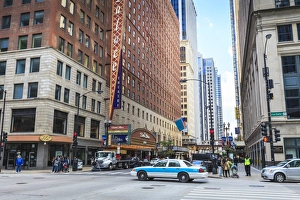 Sky Scrapers Prints: Theatre District, The Loop, Chicago, Illinois, United States of America, North America