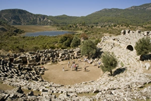 Lycia Prints: Theatre, Kaunos, Dalyan, Lycia, Turkey, Asia Minor, Eurasia