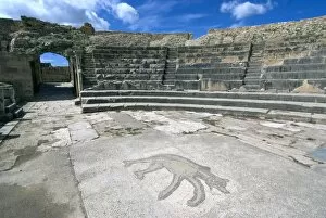 Theatre, Roman ruins of Bulla Regia, Tunisia, North Africa, Africa
