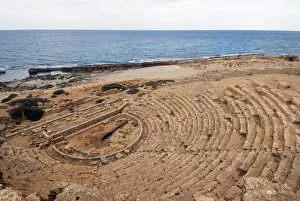 Images Dated 19th October 2007: Theatre, Roman site of Apollonia, Libya, North Africa, Africa