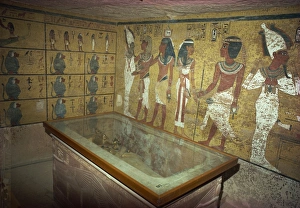 Sarcophagus Prints: Theban tomb of Tutankhamun, Valley of the Kings, UNESCO World Heritage Site