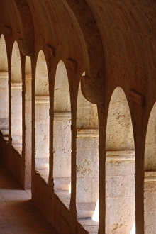 Cloisters Prints: Thoronet Abbey cloister, Thoronet, Var, Provence, France, Europe