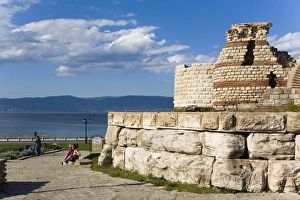 Thracian ruins, Nesebar, Black Sea Coast, Bulgaria, Europe