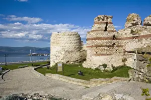 Bulgarian Prints: Thracian ruins, Nesebar, UNESCO World Heritage Site, Black Sea coast, Bulgaria, Europe