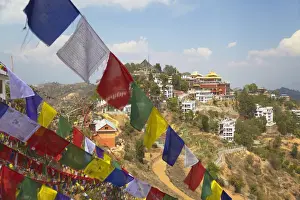 Thrangu Tashi Yangtse Monastery inside Namobuddha complex, Dhulikhel, Kathmandu Valley, Nepal, Asia