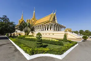Throne Hall, Royal Palace, in the capital city of Phnom Penh, Cambodia, Indochina, Southeast Asia, Asia