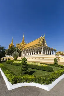 Throne Hall, Royal Palace, in the capital city of Phnom Penh, Cambodia, Indochina, Southeast Asia, Asia