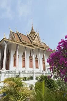 Images Dated 12th January 2008: The Throne Hall, The Royal Palace, Phnom Penh, Cambodia, Indochina, Southeast Asia, Asia