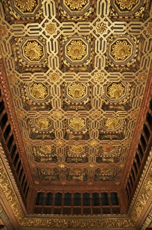 Aragon Prints: The Throne room, caisson ceiling