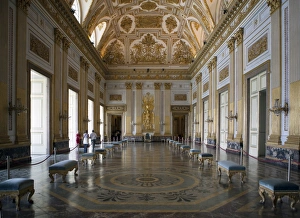 Caserta Prints: Throne room, Royal Palace, Caserta, Campania, Italy, Europe