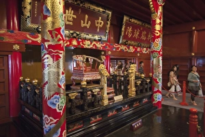 Naha Prints: Throne room of Seiden at Shuri Castle