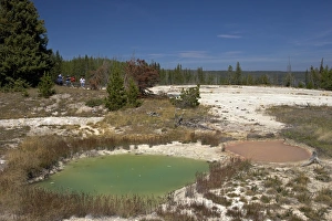 Thumb paint pots, West Thumb Geyser Basin, Yellowstone National Park, UNESCO World Heritage Site, Wyoming, United States of America, North America