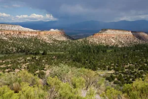 Barren Prints: Thunderstorm near Los Alamos, New Mexico, United States of America, North America