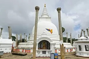 Images Dated 12th December 2011: Thuparama Dagoba, Anuradhapura, UNESCO World Heritage Site, North Central Province, Sri Lanka, Asia