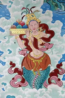 Images Dated 25th July 2007: Tibetan goddess, Kopan monastery, Kathmandu, Nepal, Asia