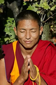 Images Dated 5th November 2009: Tibetan monk, Paris, France, Europe