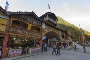 Tibetan Village, Jiuzhaigou (Nine Village Valley), Sichuan province, China, Asia