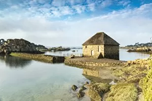 Mill Collection: Tide mill on Brehat island, Cotes-d Armor, Brittany, France, Europe