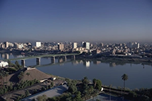 The Tigris River running through the city
