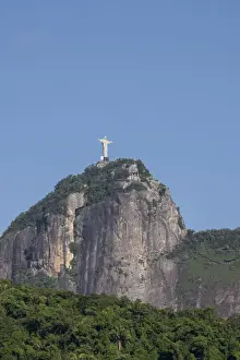 Jesus Christ Prints: Tijuca National Park, Christ the Redeemer statue (Cristo Redentor) on Corcovado Mountain