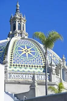 Tiled dome of the California Building which houses the Museum of Man, San Diego