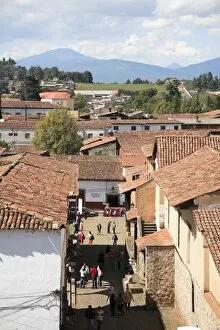 Tiled roofs, Patzcuaro, Michoacan state, Mexico, North America