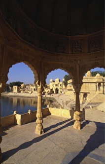 Jaisalmer Prints: Tilon Ki Pol, Gadi Sagar, Rajasthan, India