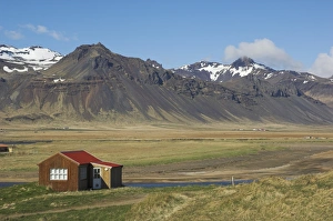 Snaefellsnes Prints: Timber buildings at Budir