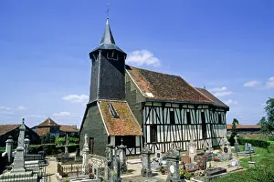West Prints: Timber-framed church of Chatillon-sur-Broue