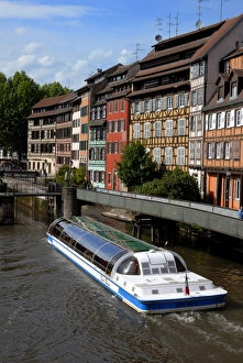 Tour Boat Prints: Timbered buildings