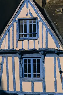 Gulf Prints: Timbered house, town of Vannes, Golfe du Morbihan (Gulf of Morbihan), Brittany